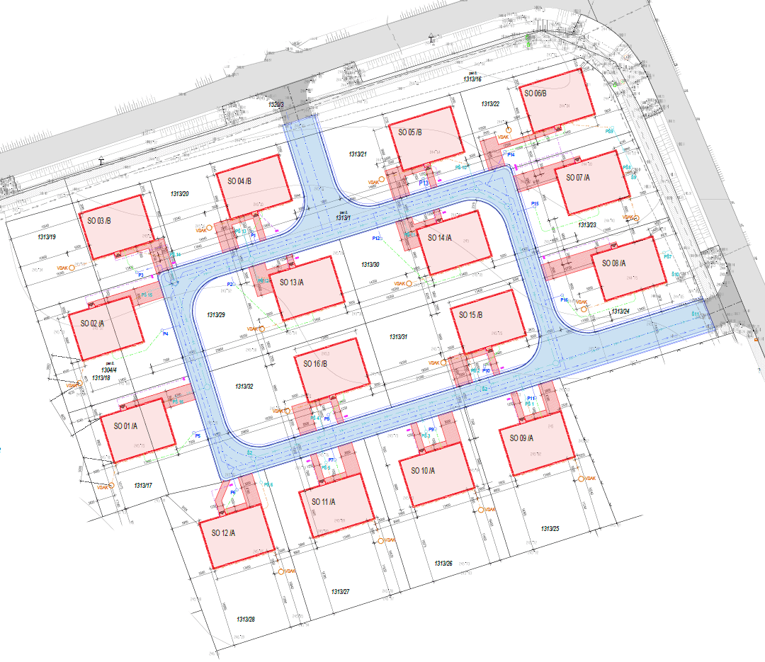 RD Slovanská - situační mapa
